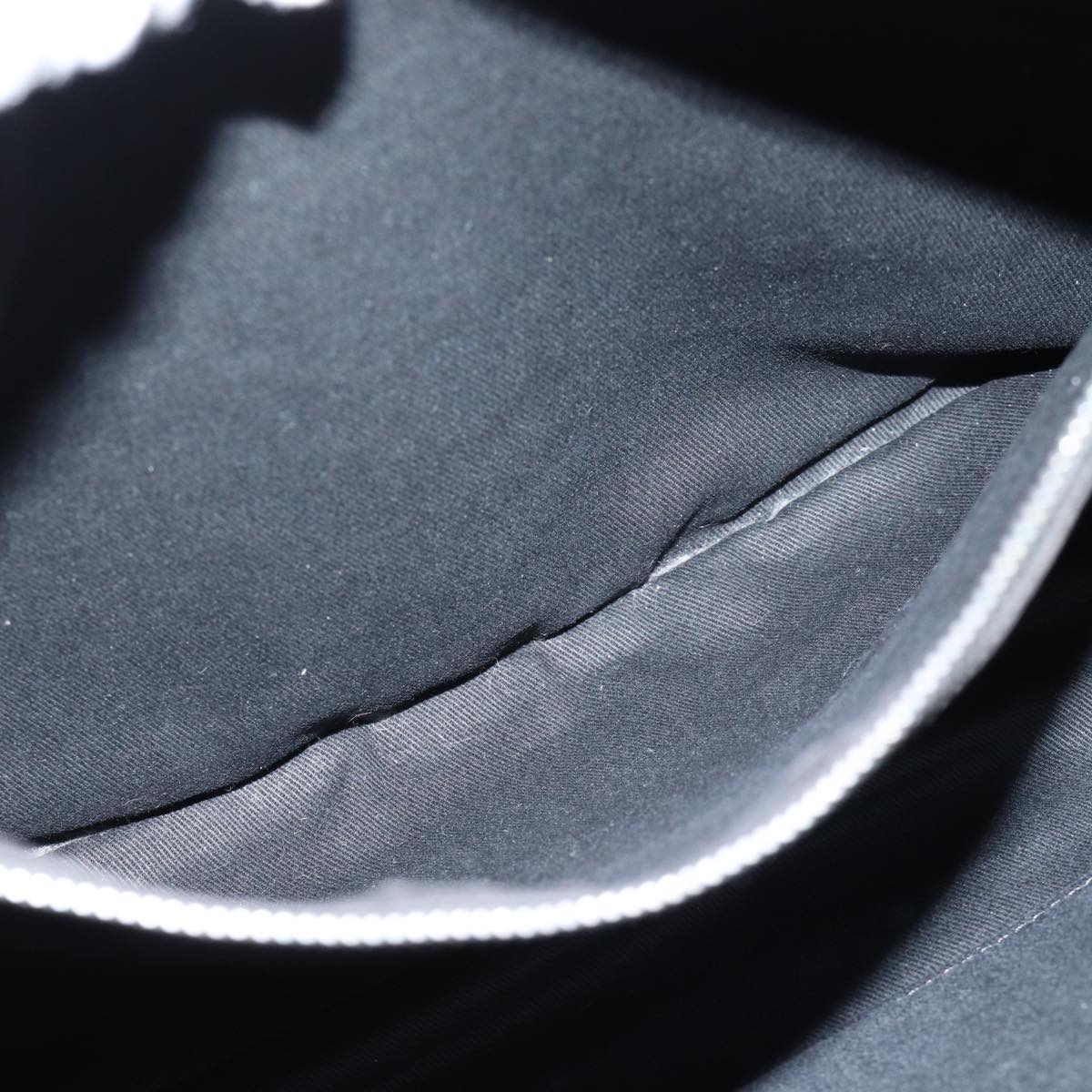 CELINE Macadam Canvas Hand Bag Gray Auth 71545