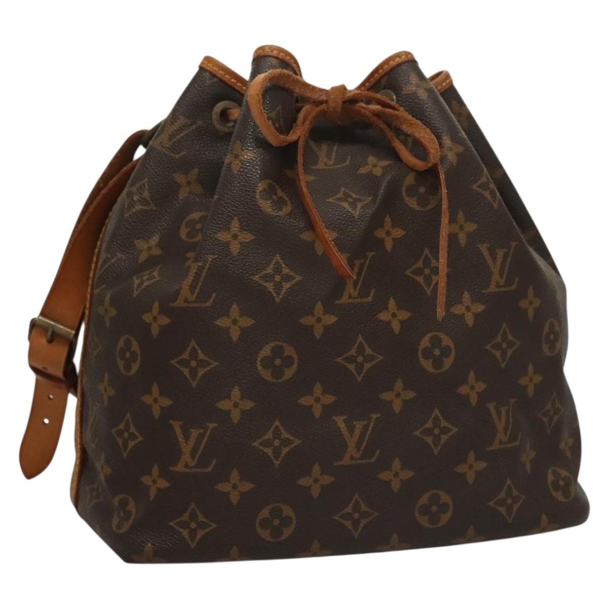 LOUIS VUITTON Monogram Petit Noe Shoulder Bag M42226 LV Auth 71738