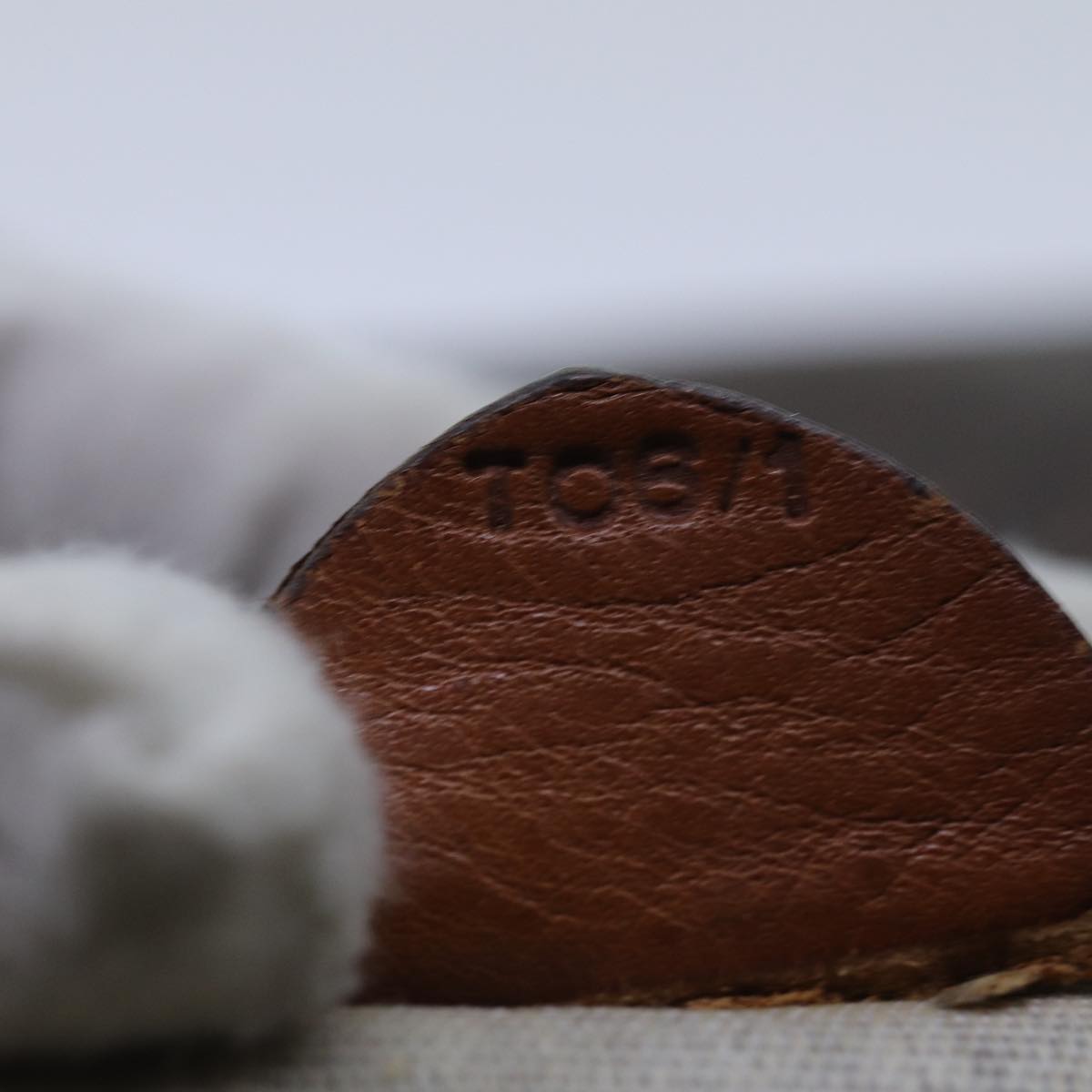 CELINE Macadam Canvas purse Pouch PVC Brown Auth 71887