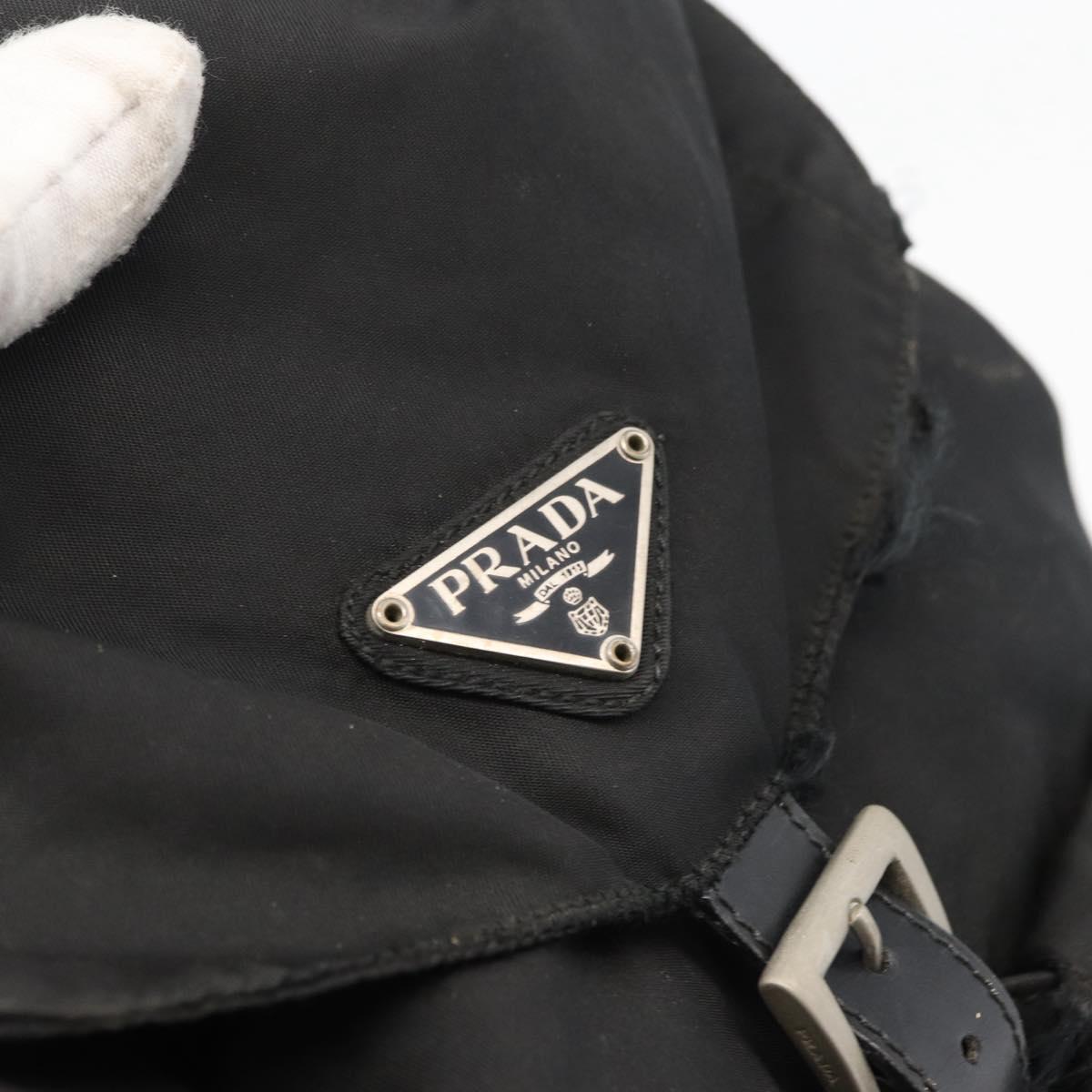 PRADA Backpack Nylon Black Auth 71911
