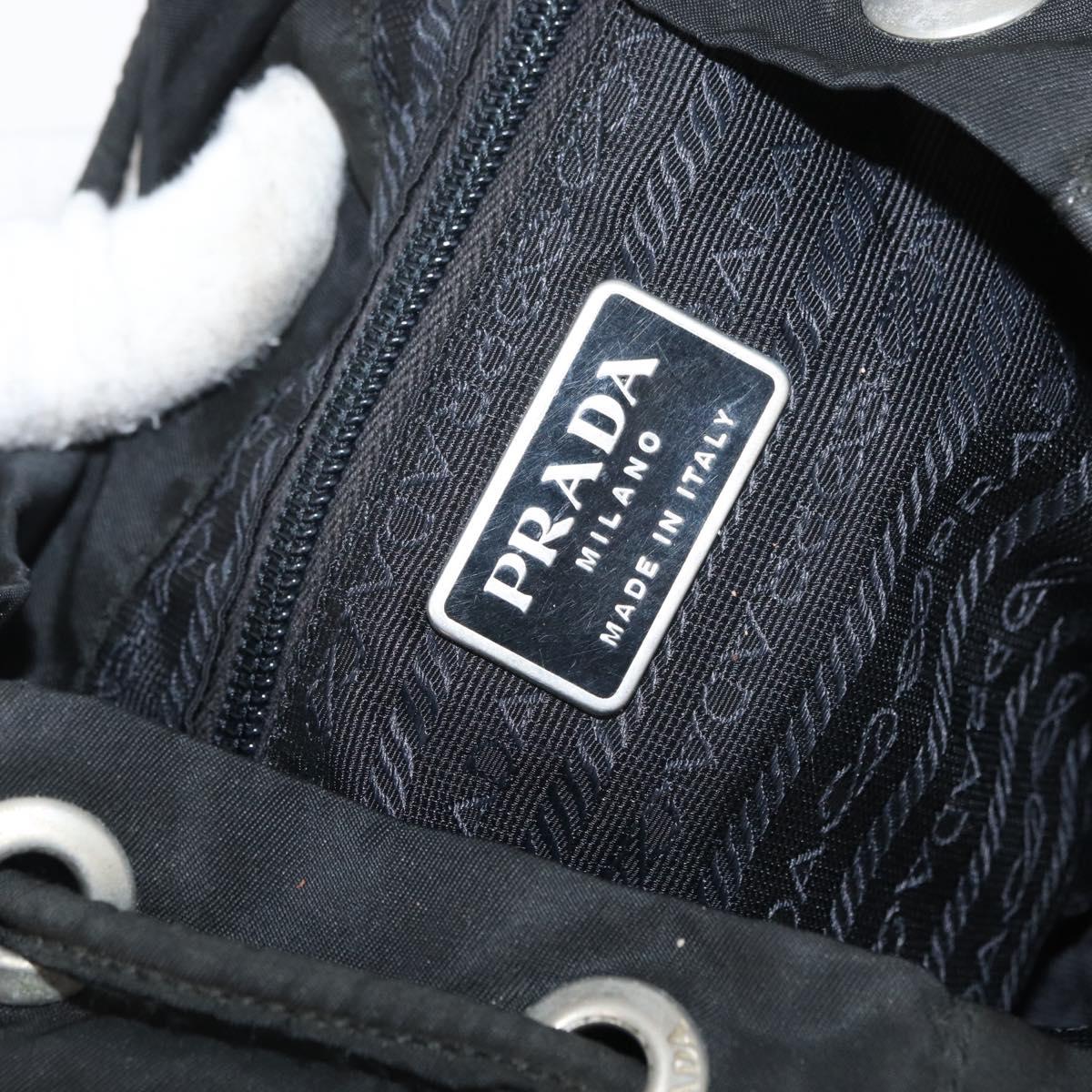 PRADA Backpack Nylon Black Auth 71911