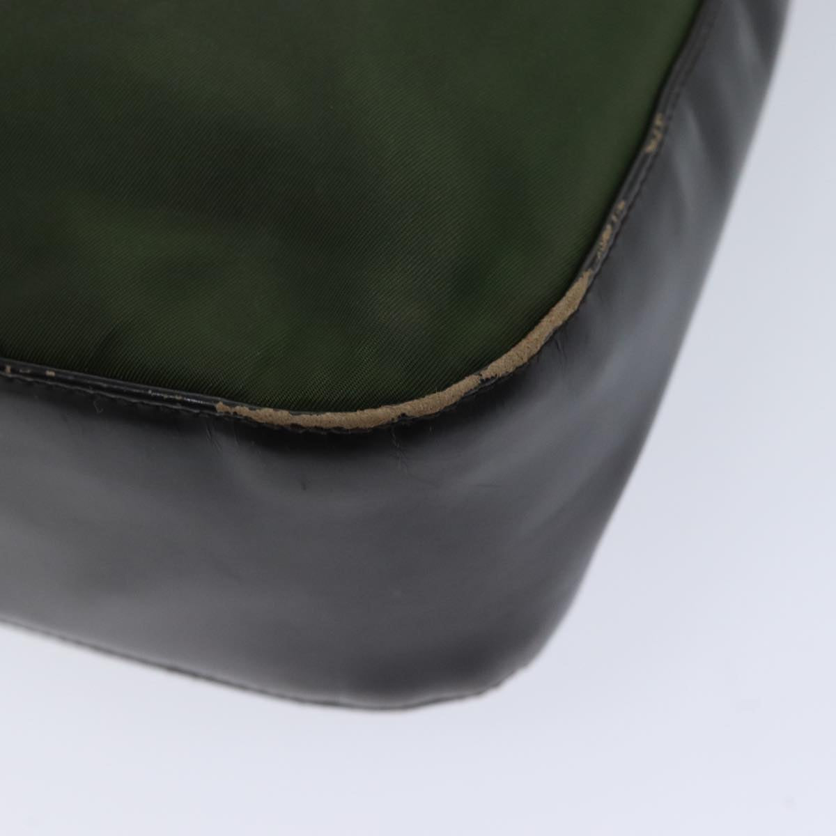 PRADA Shoulder Bag Nylon Khaki Auth 72009