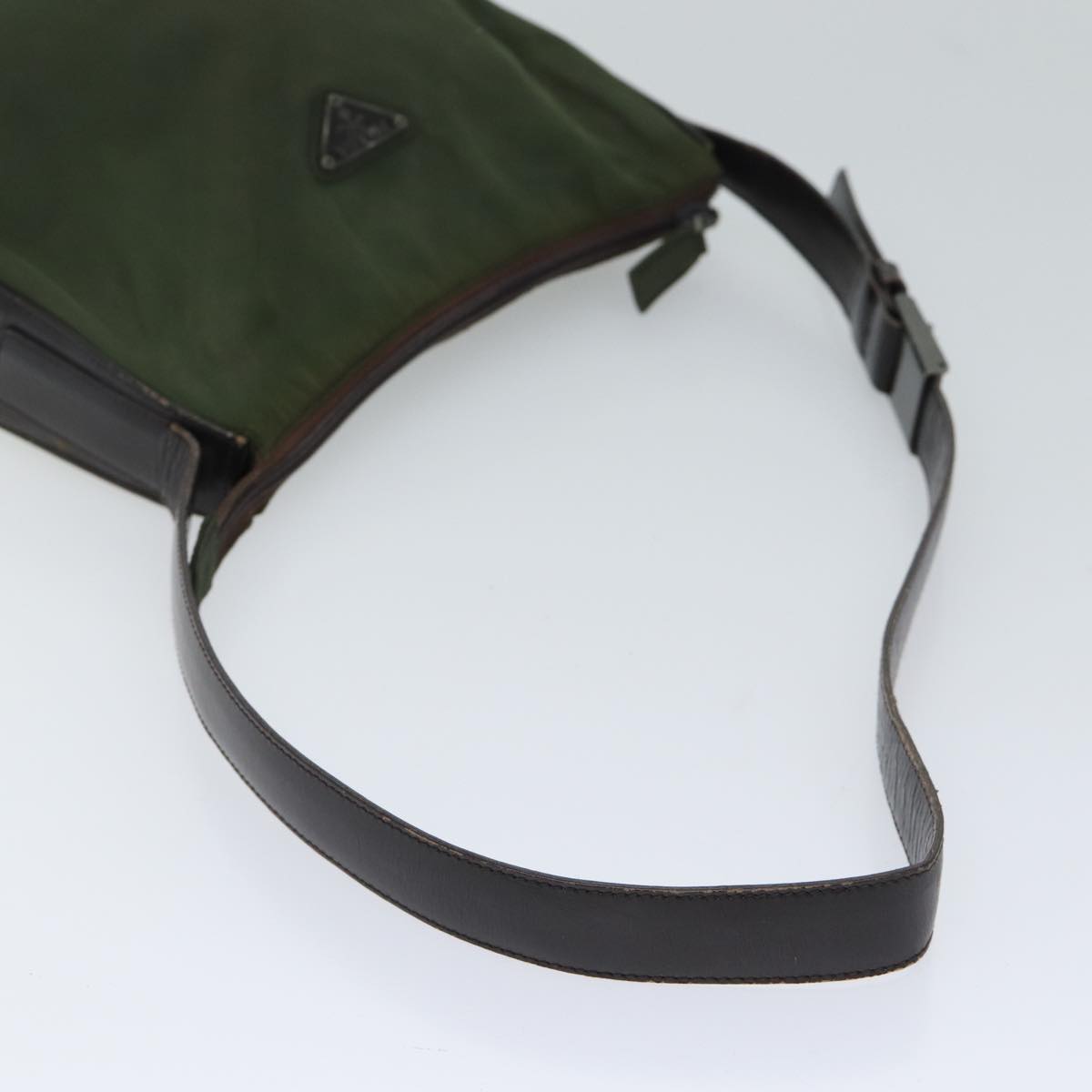 PRADA Shoulder Bag Nylon Khaki Auth 72009