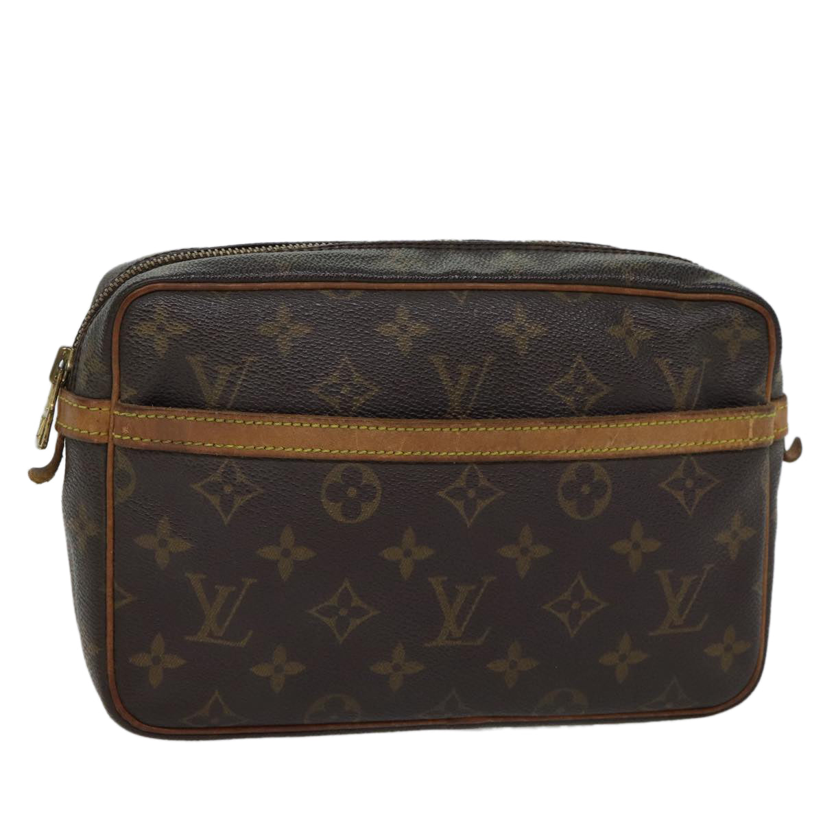 LOUIS VUITTON Monogram Compiegne 23 Clutch Bag M51847 LV Auth 72306