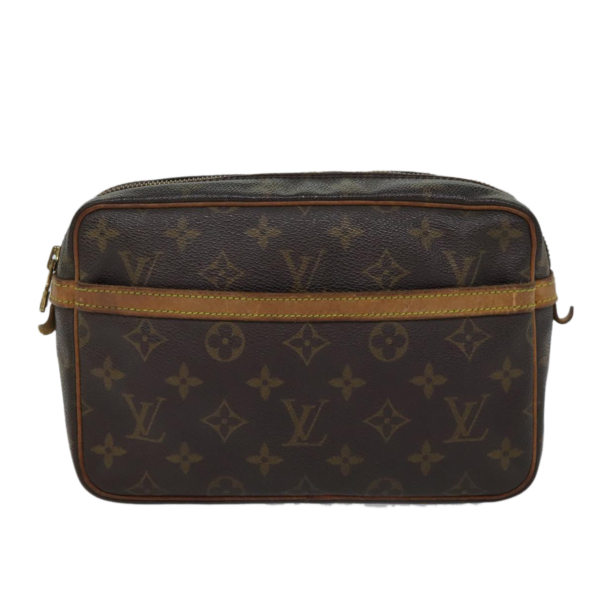 LOUIS VUITTON Monogram Compiegne 23 Clutch Bag M51847 LV Auth 72306