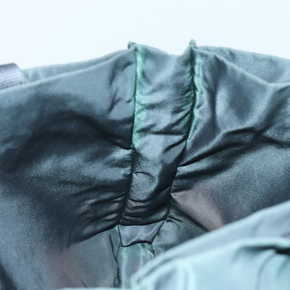 PRADA Tote Bag Nylon Green Auth 72777