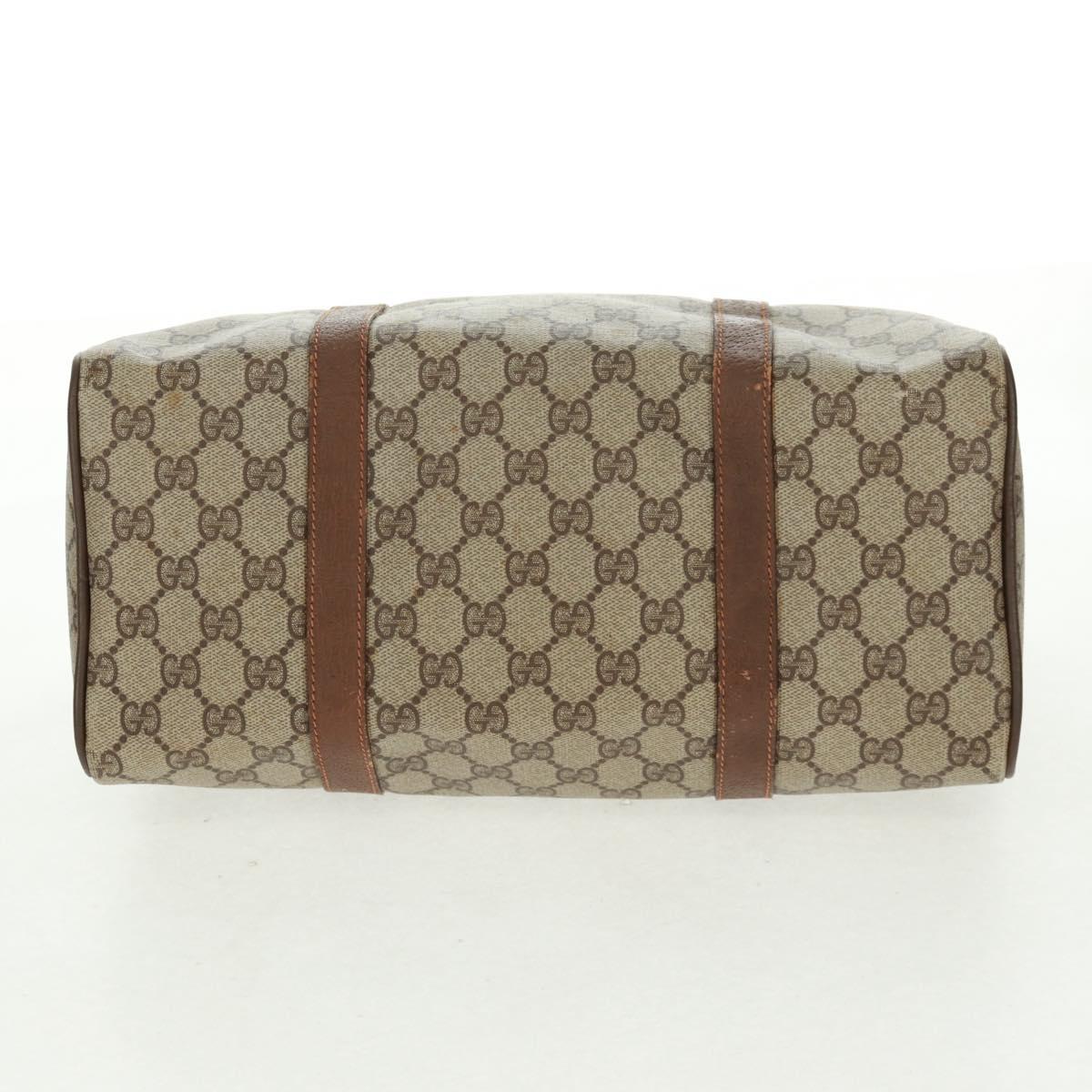 GUCCI GG Supreme Web Sherry Line Bag PVC Beige Green Red 58 02 007 Auth 72785