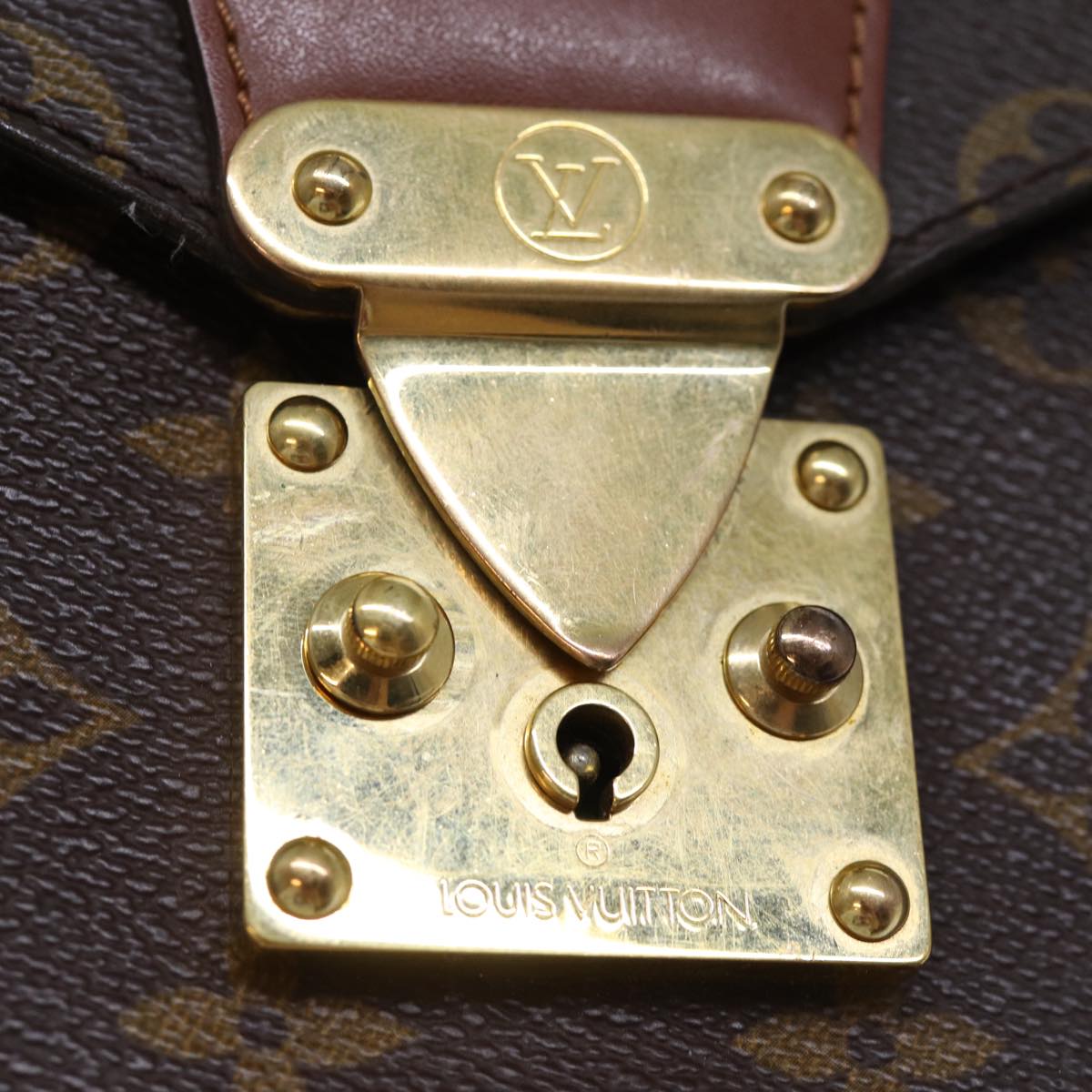 LOUIS VUITTON Monogram Monceau 28 Hand Bag 2way M51185 LV Auth 72798