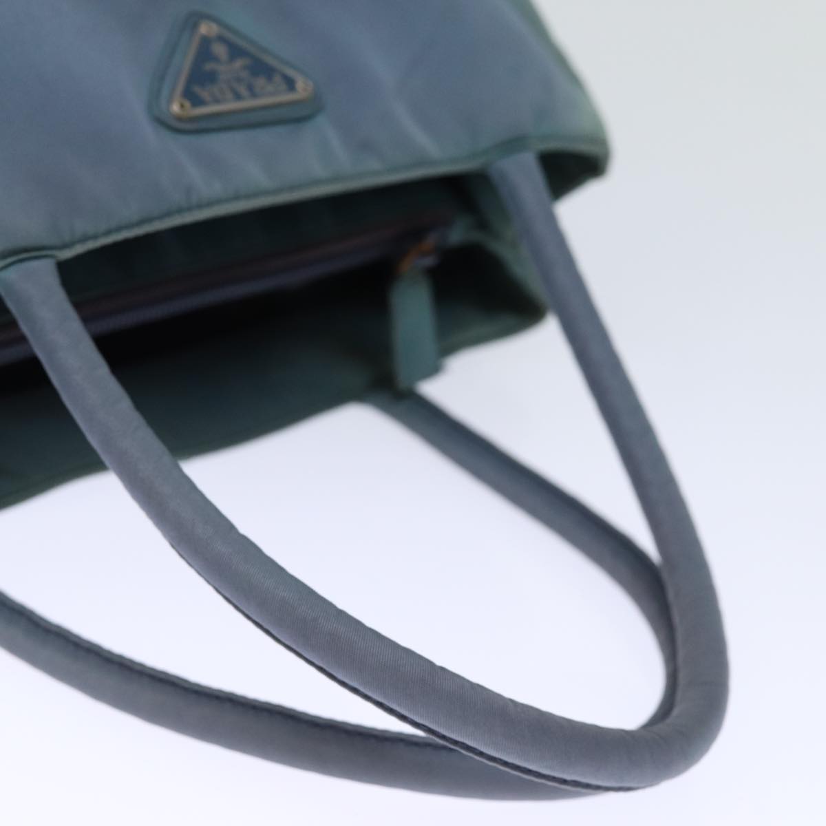 PRADA Hand Bag Nylon Blue Auth 72857