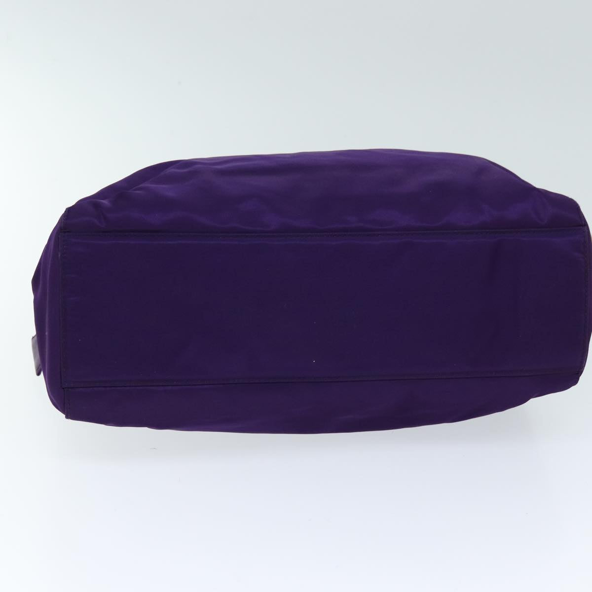 PRADA Chain Shoulder Bag Nylon Purple Auth 72859