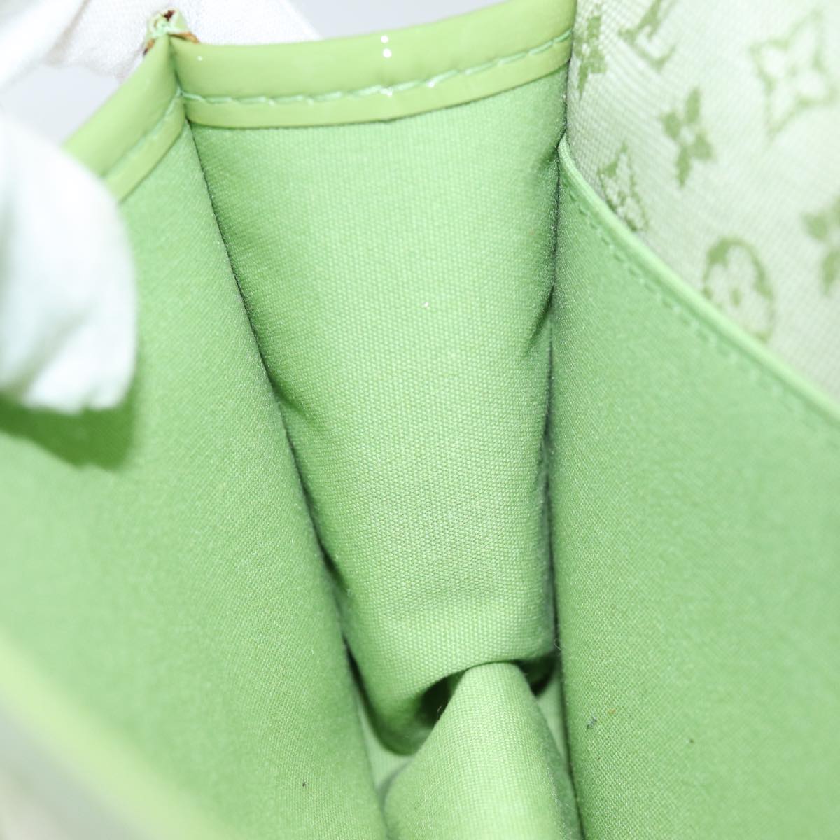 LOUIS VUITTON Monogram Mini Trousse Marie Kate Pouch Green M92935 Auth 73086SAV