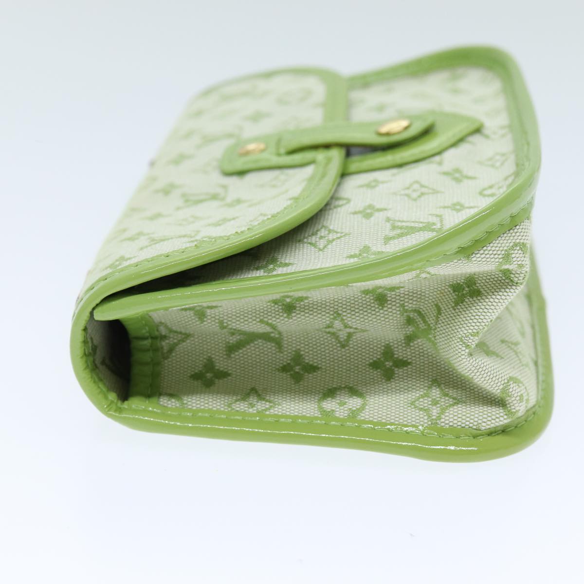 LOUIS VUITTON Monogram Mini Trousse Marie Kate Pouch Green M92935 Auth 73086SAV