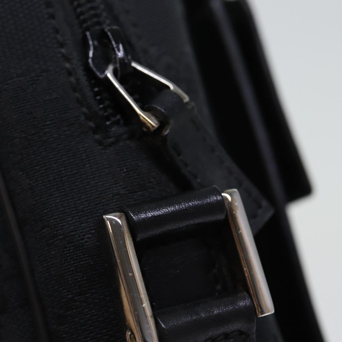 GUCCI GG Canvas Clutch Bag Black 018 1616 Auth 73233