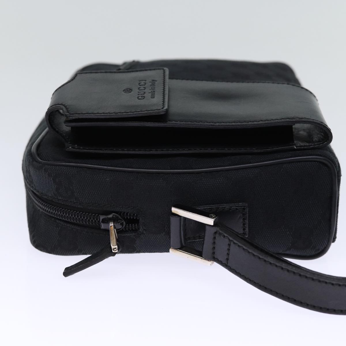 GUCCI GG Canvas Clutch Bag Black 018 1616 Auth 73233