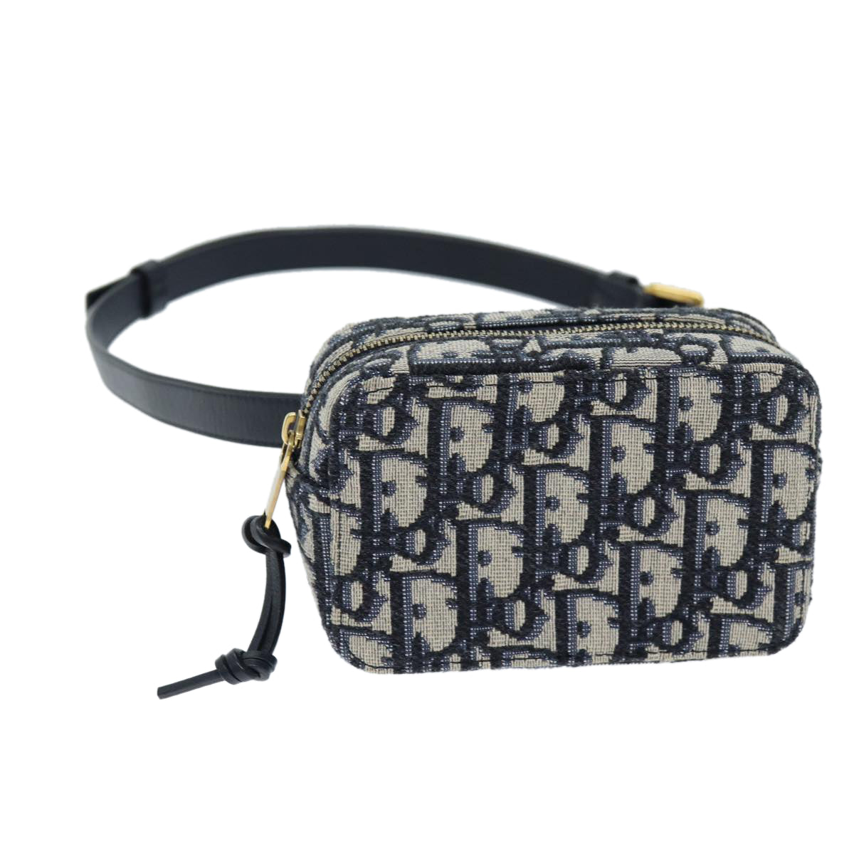 Christian Dior Trotter Canvas Waist bag Navy Auth 73251AV