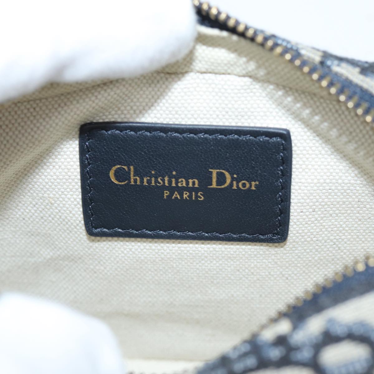 Christian Dior Trotter Canvas Waist bag Navy Auth 73251AV