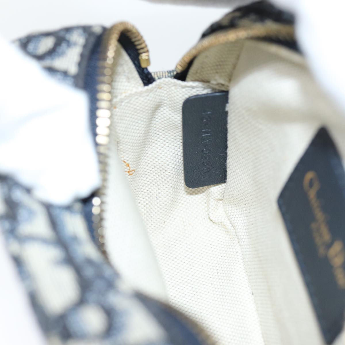 Christian Dior Trotter Canvas Waist bag Navy Auth 73251AV