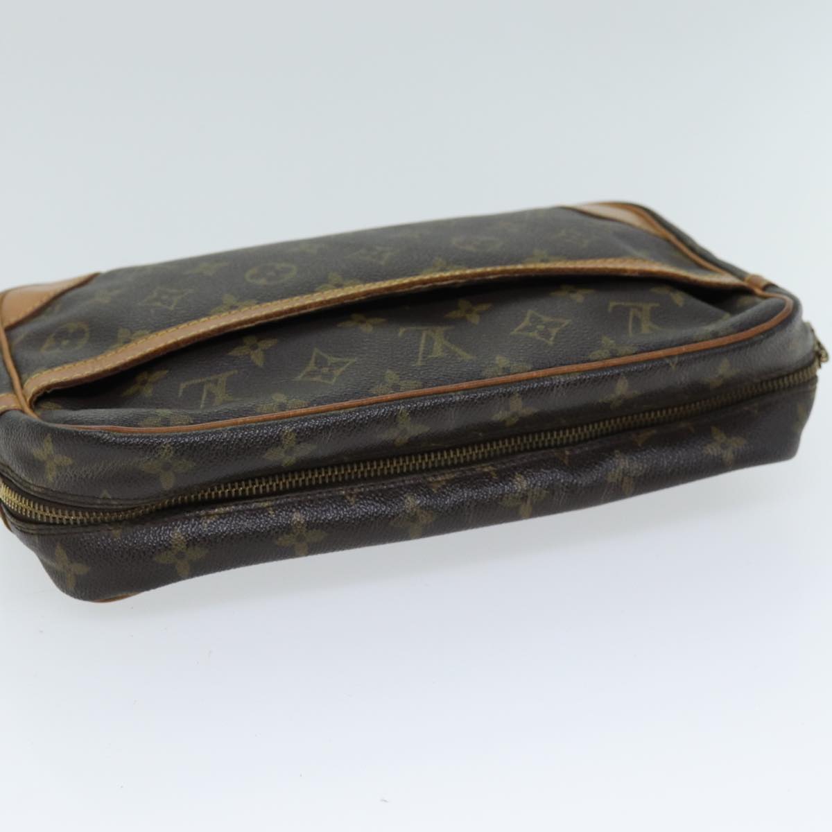 LOUIS VUITTON Monogram Compiegne 28 Clutch Bag M51845 LV Auth 73420