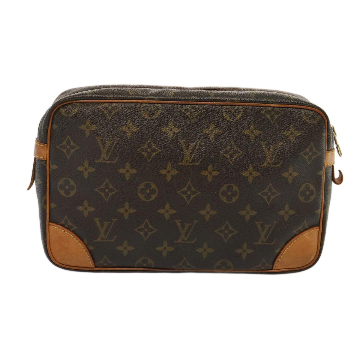 LOUIS VUITTON Monogram Compiegne 28 Clutch Bag M51845 LV Auth 73470