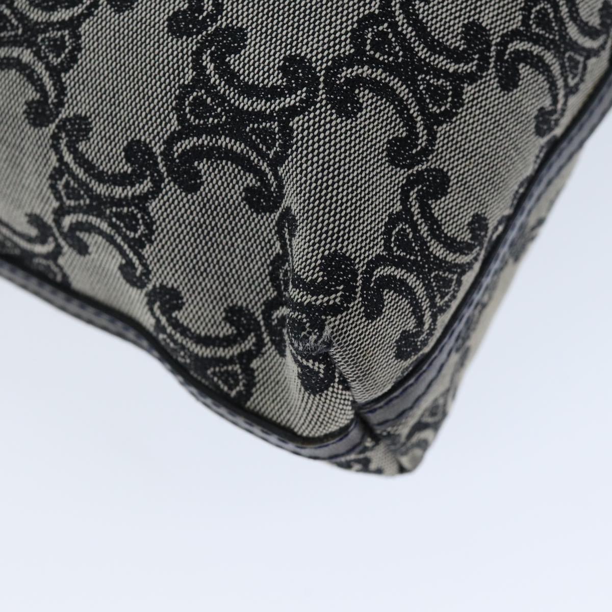 CELINE Triomphe Canvas Shoulder Bag Gray Auth 73617