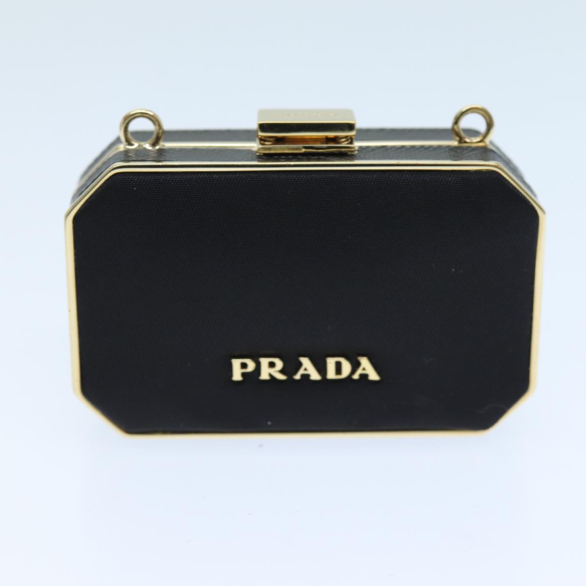 PRADA Shoulder Pouch Nylon Black Auth 73746A
