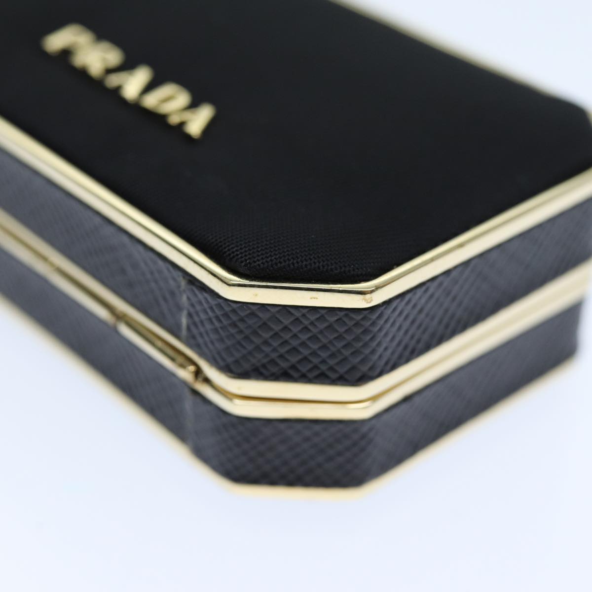 PRADA Shoulder Pouch Nylon Black Auth 73746A