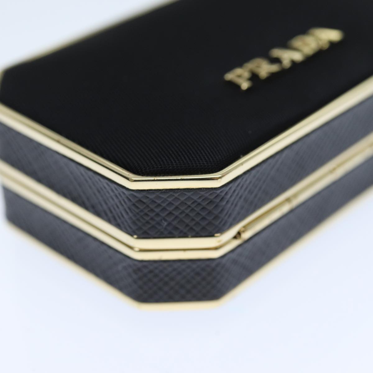 PRADA Shoulder Pouch Nylon Black Auth 73746A