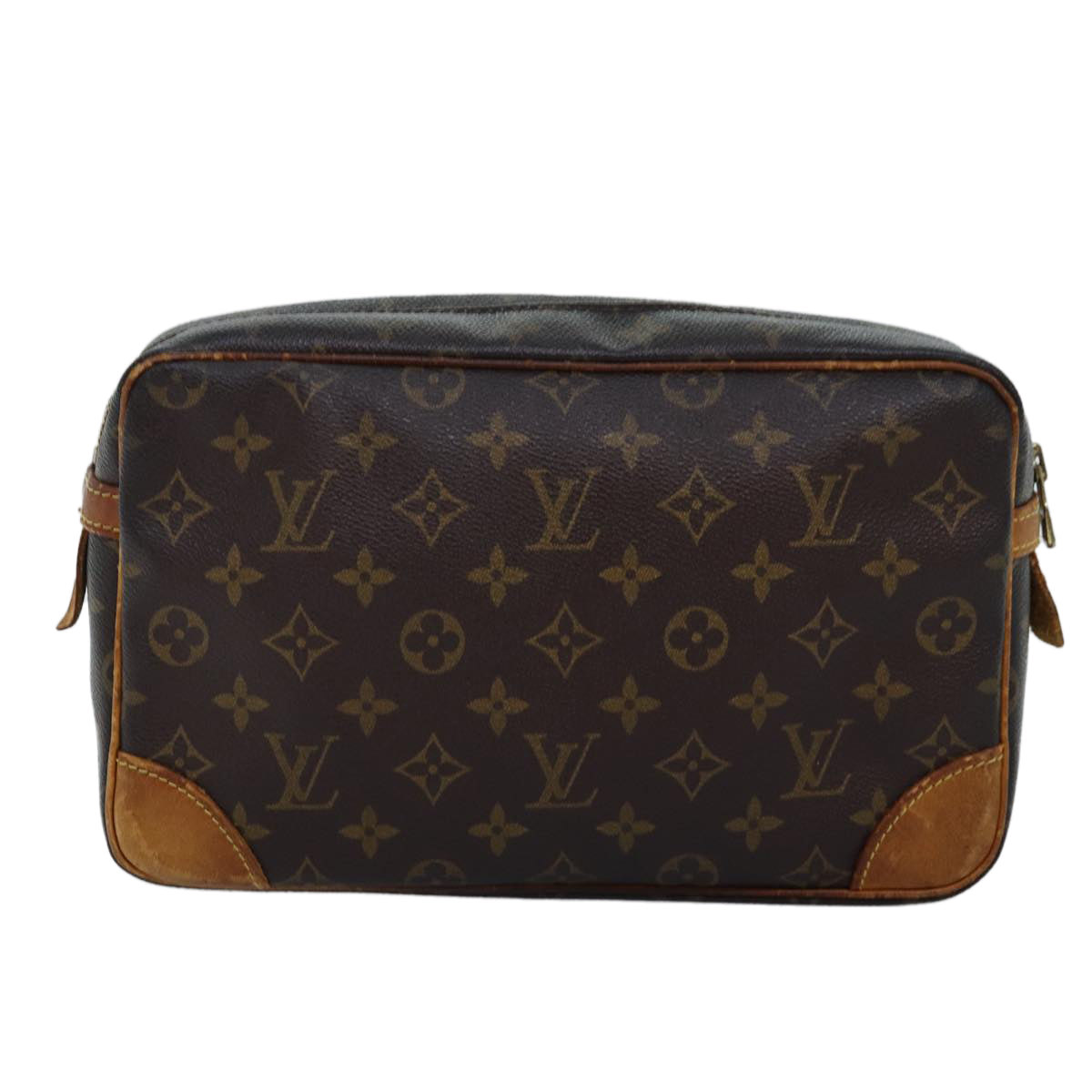 LOUIS VUITTON Monogram Compiegne 28 Clutch Bag M51845 LV Auth 73760