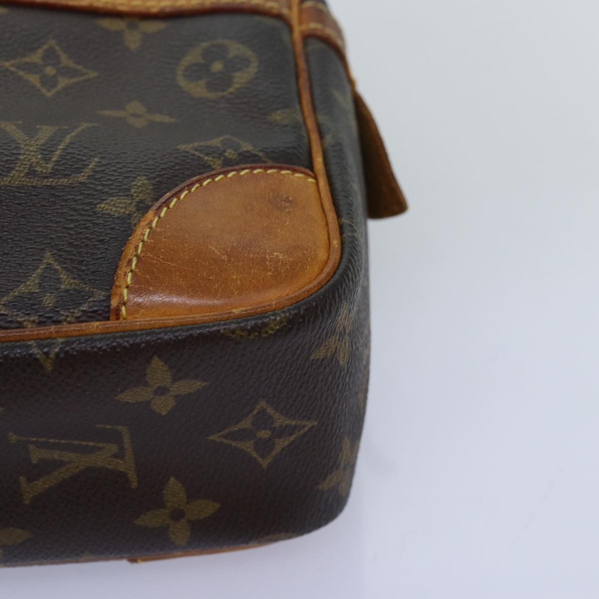 LOUIS VUITTON Monogram Compiegne 28 Clutch Bag M51845 LV Auth 73760