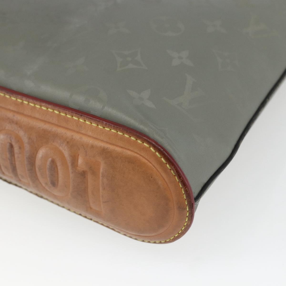 LOUIS VUITTON Monogram Titanium Pochette Cosmos Bag Gray M63240 LV Auth 73801