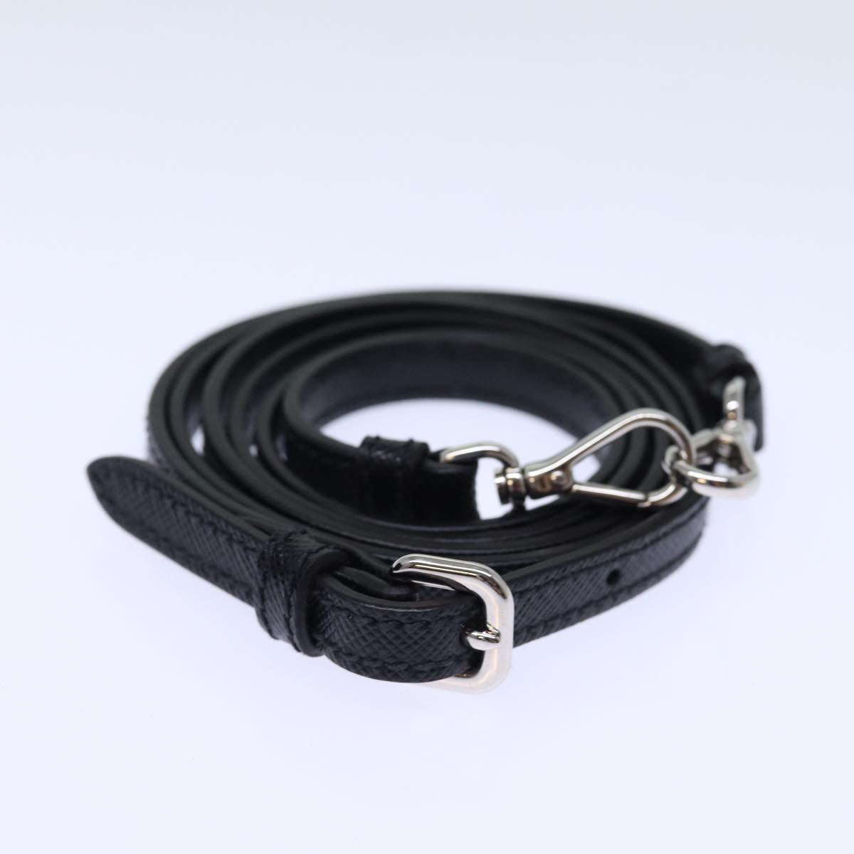 PRADA Chain Shoulder Bag Nylon 2way Black Auth 73993SAM