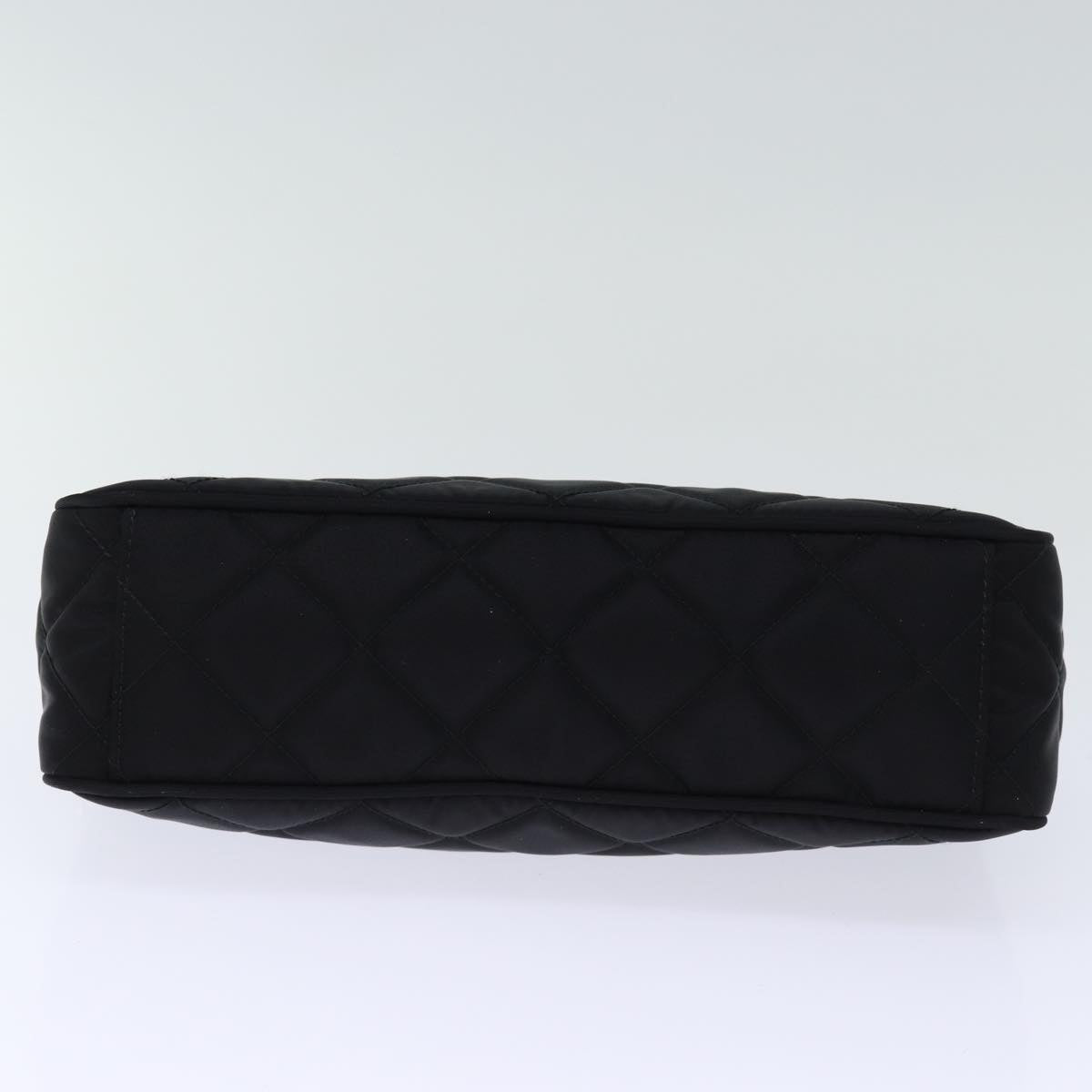 PRADA Chain Shoulder Bag Nylon 2way Black Auth 73993AM