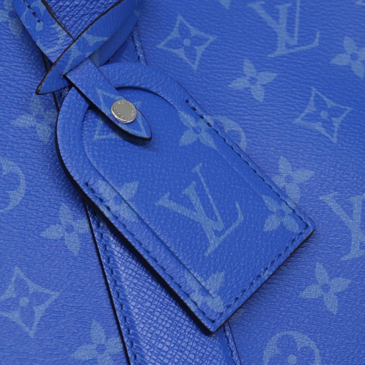 LOUIS VUITTON Taigalama Weekend Tote NM Tote Bag 2way Blue M31010 LV Auth 74022SM