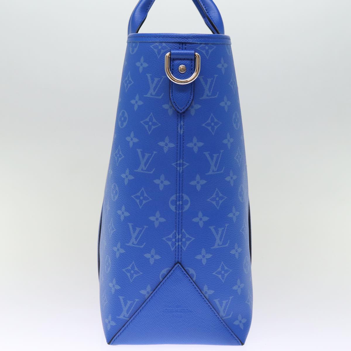 LOUIS VUITTON Taigalama Weekend Tote NM Tote Bag 2way Blue M31010 LV Auth 74022SM