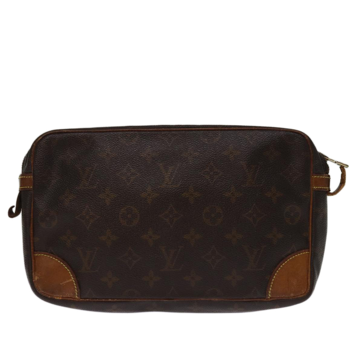 LOUIS VUITTON Monogram Compiegne 28 Clutch Bag M51845 LV Auth 74301