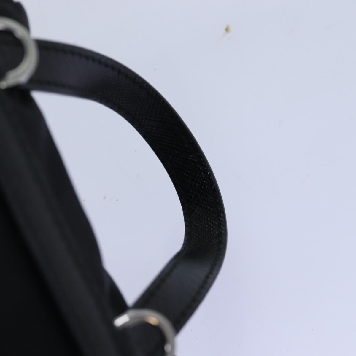 PRADA Chain Shoulder Bag Nylon Black Auth 74455AM