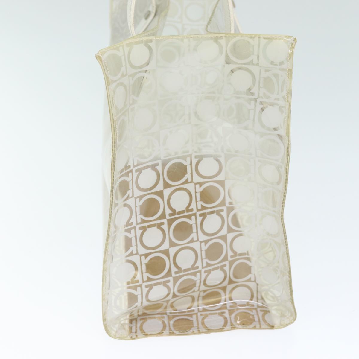 Salvatore Ferragamo Tote Bag Vinyl Clear Auth 74480