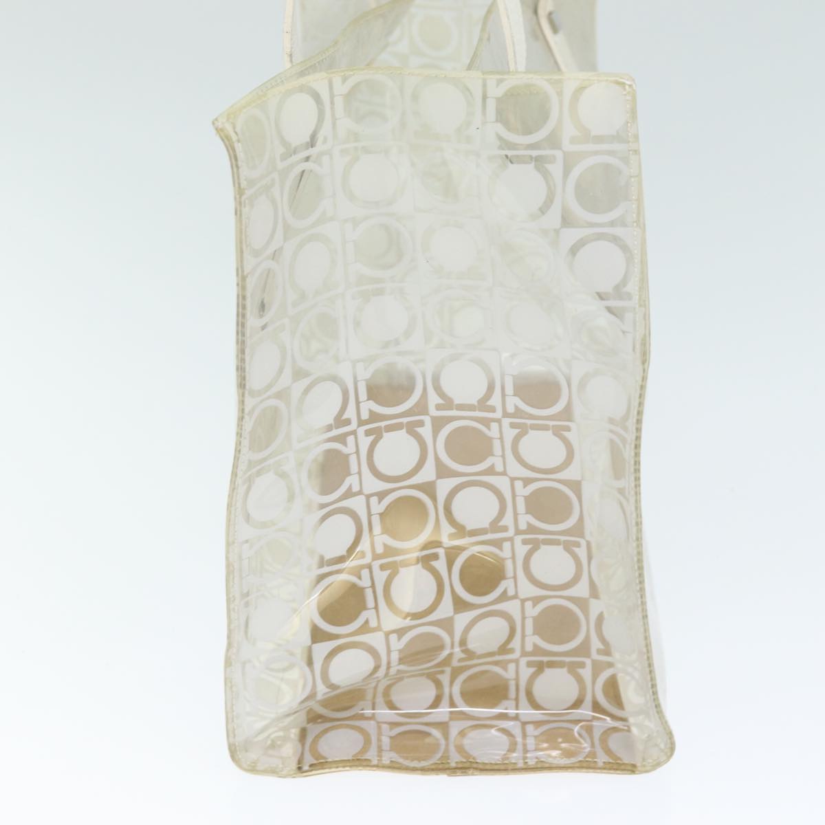 Salvatore Ferragamo Tote Bag Vinyl Clear Auth 74480