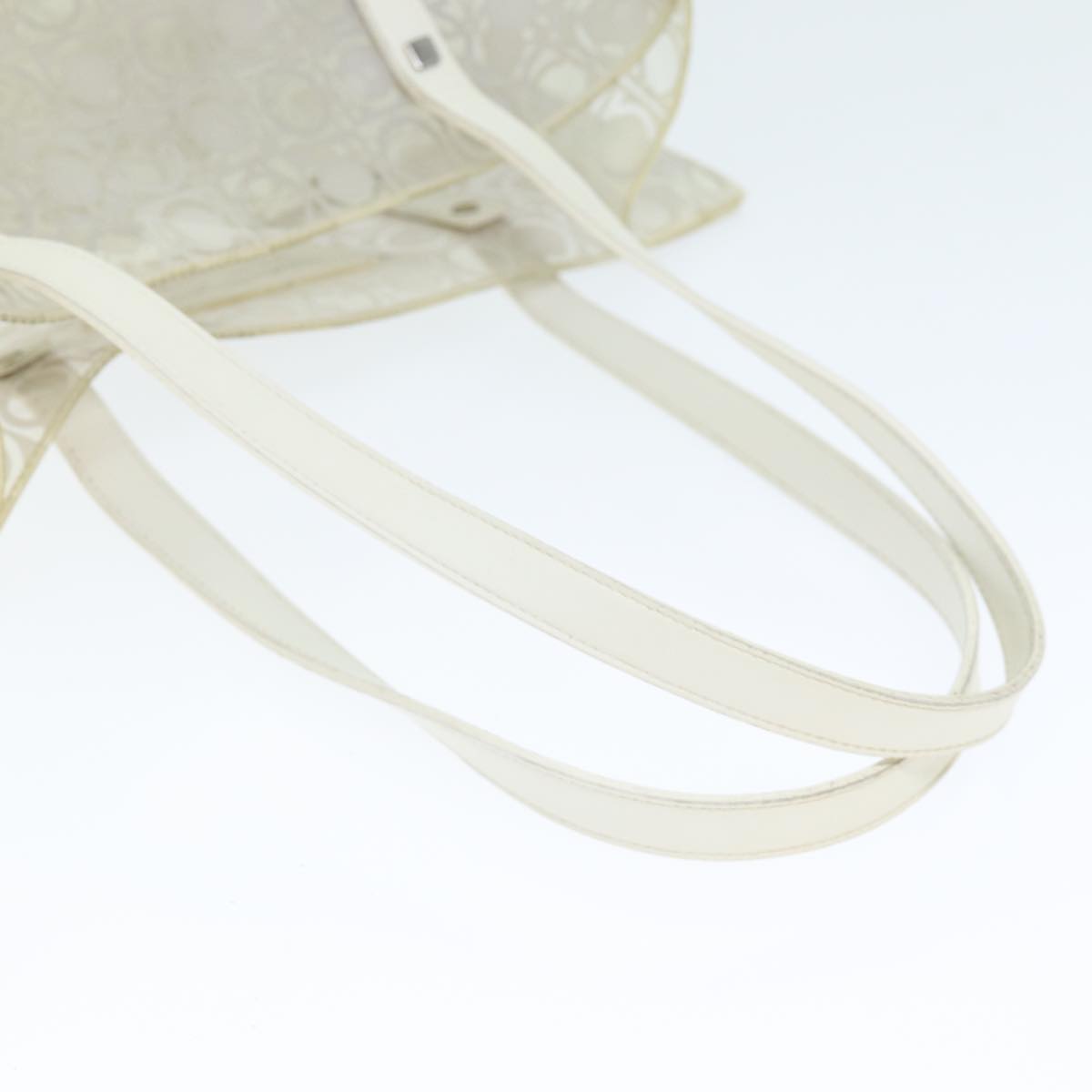 Salvatore Ferragamo Tote Bag Vinyl Clear Auth 74480