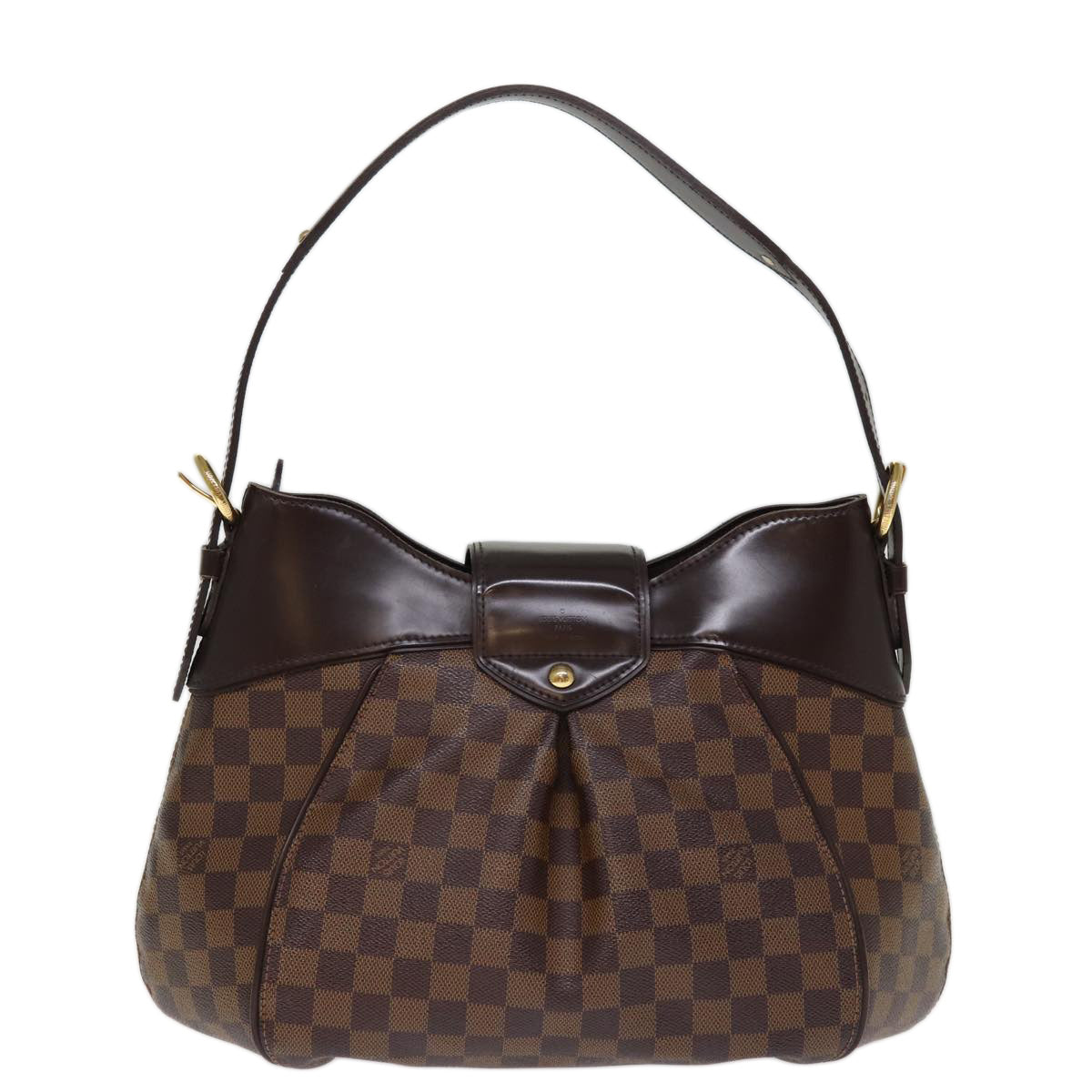 LOUIS VUITTON Damier Ebene Sistina MM Shoulder Bag N41541 LV Auth 74568A