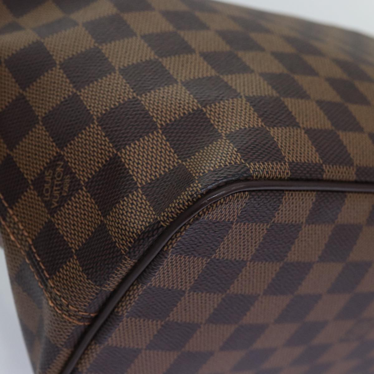 LOUIS VUITTON Damier Ebene Saleya PM Tote Bag N51183 LV Auth 74702SAV