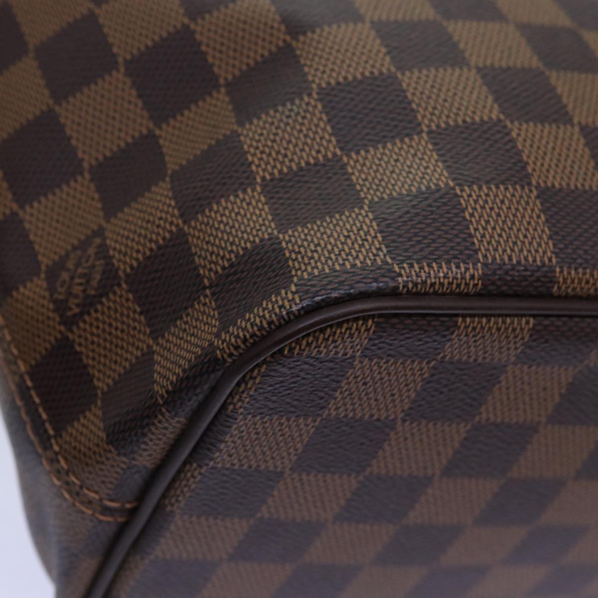 LOUIS VUITTON Damier Ebene Saleya PM Tote Bag N51183 LV Auth 74702SAV
