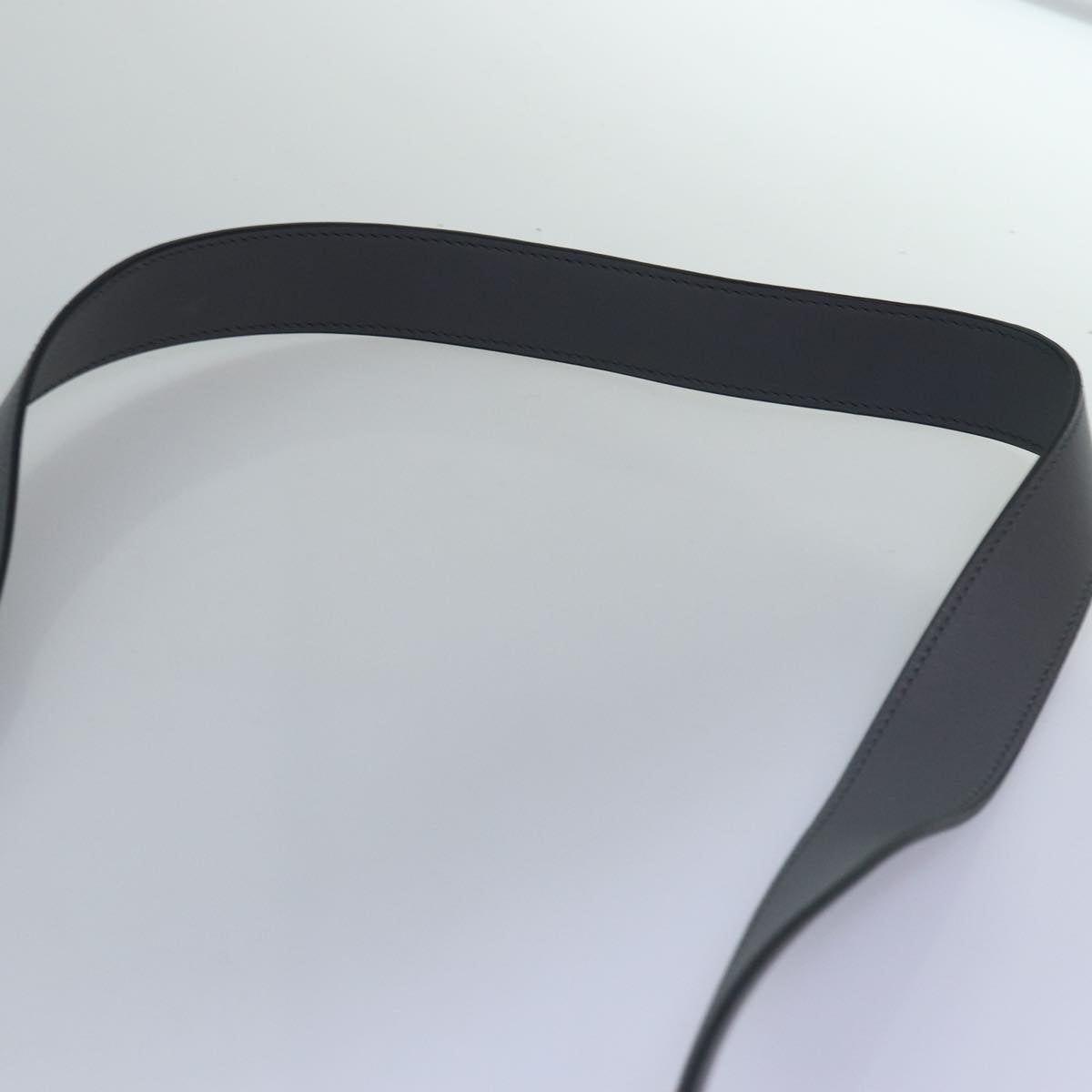 CELINE Big bag Shoulder Bag Leather Gray Auth 74791SAM