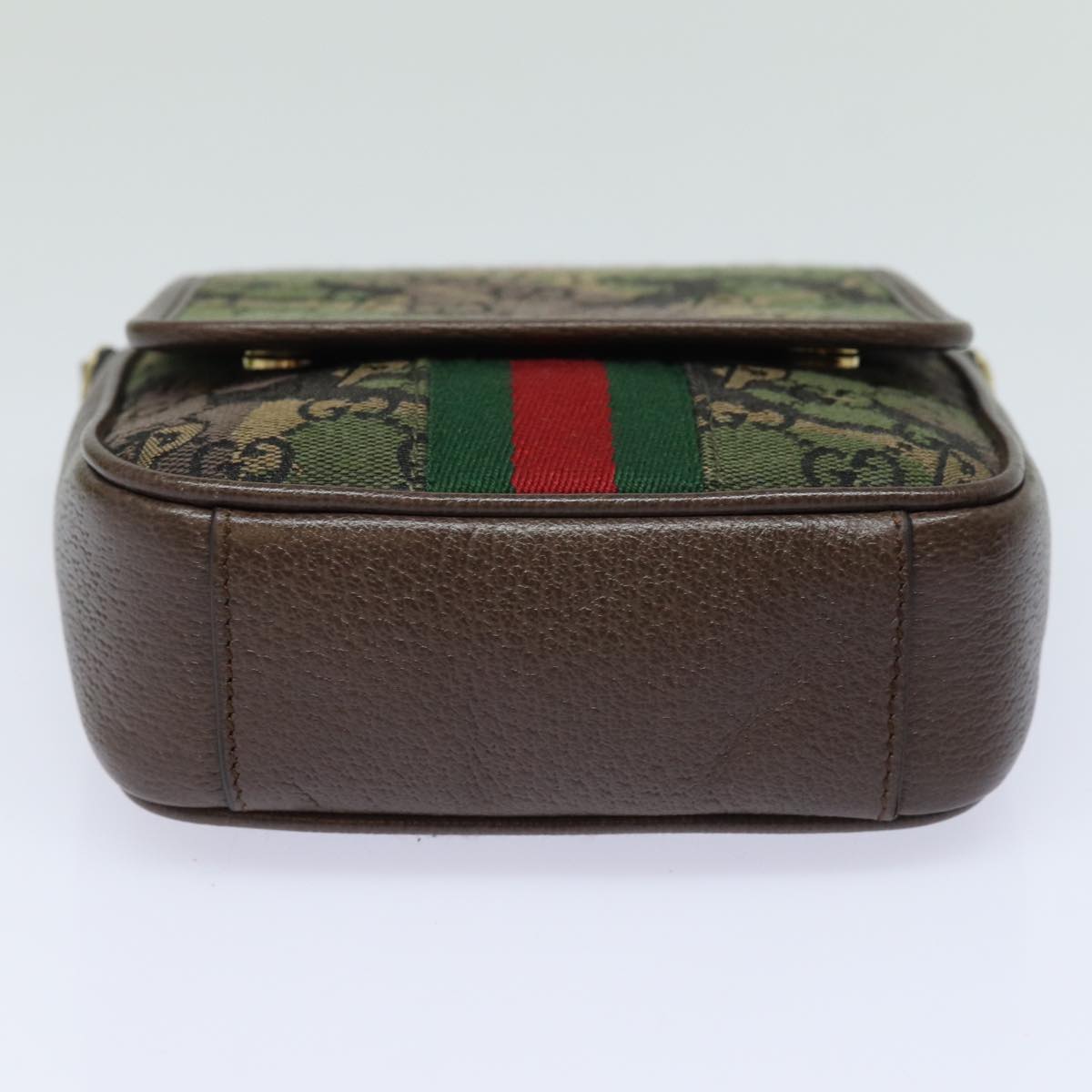 GUCCI GG Canvas Web Sherry Line GUCCIxPALACE Bag Camouflage 723142 Auth 74880SV