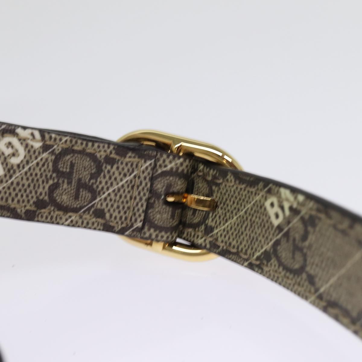 GUCCI GG Supreme Web Sherry Line Jackie Bag BALENCIAGA Beige 636706 Auth 74999SAV