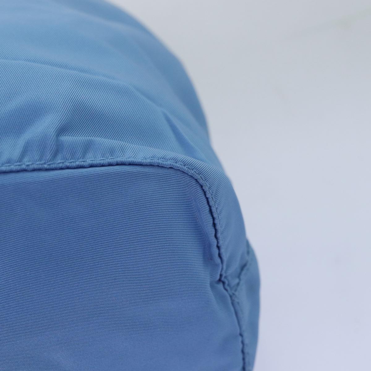 PRADA Drawstring Pouch Nylon Light Blue Auth 75006