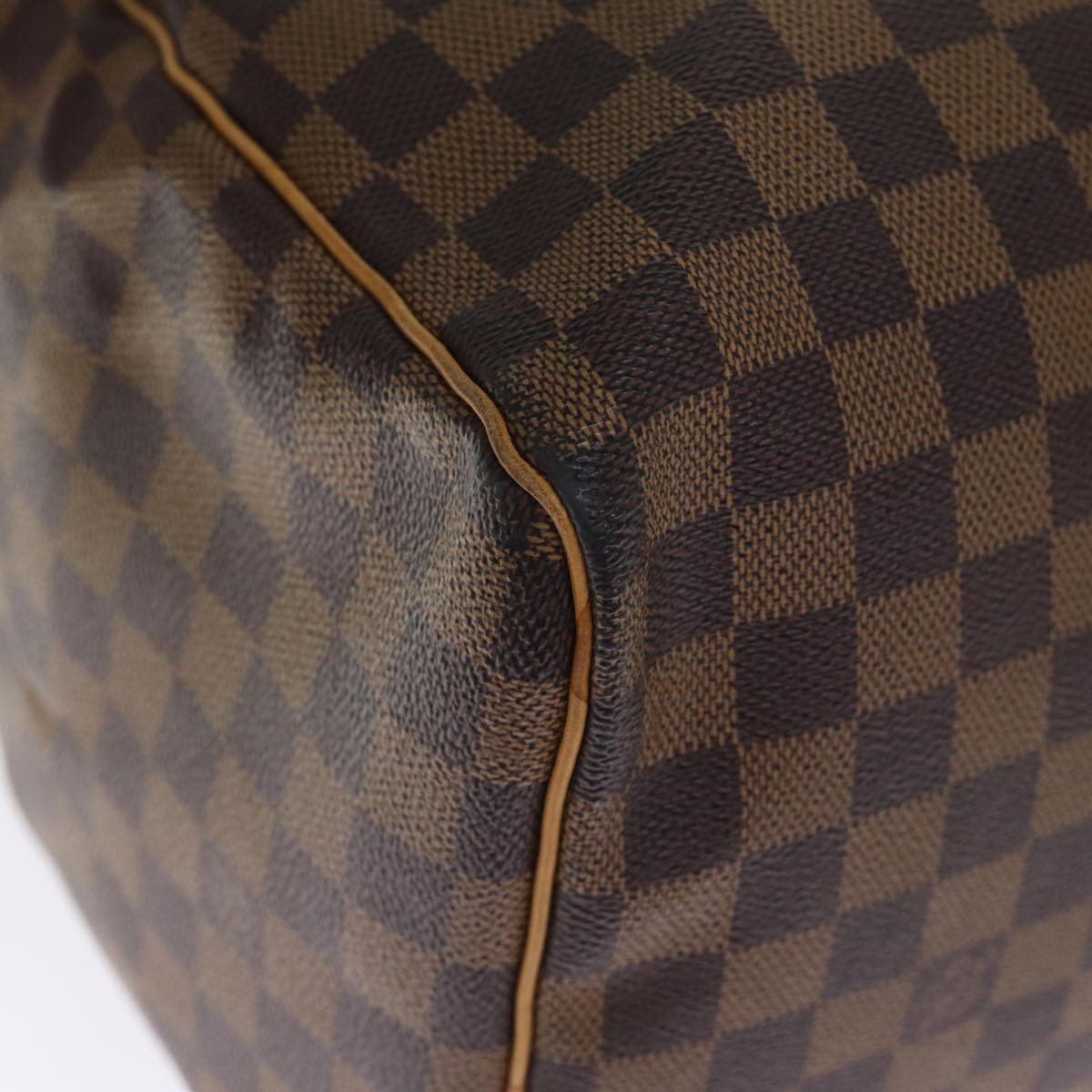 LOUIS VUITTON Damier Ebene Keepall 45 Boston Bag LV Auth 75198AV