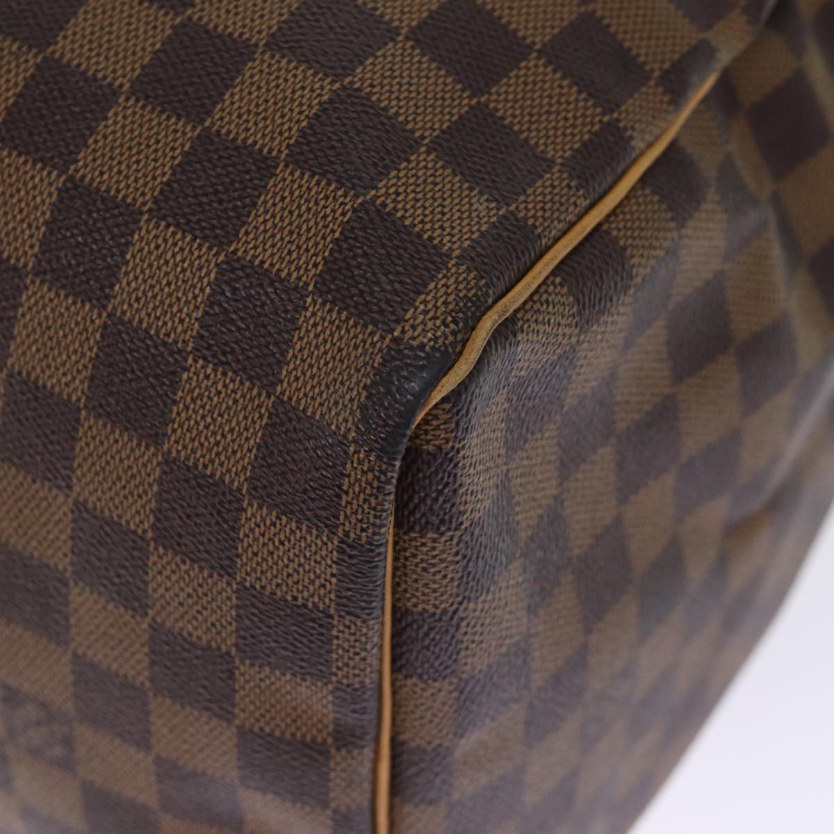 LOUIS VUITTON Damier Ebene Keepall 45 Boston Bag LV Auth 75198AV
