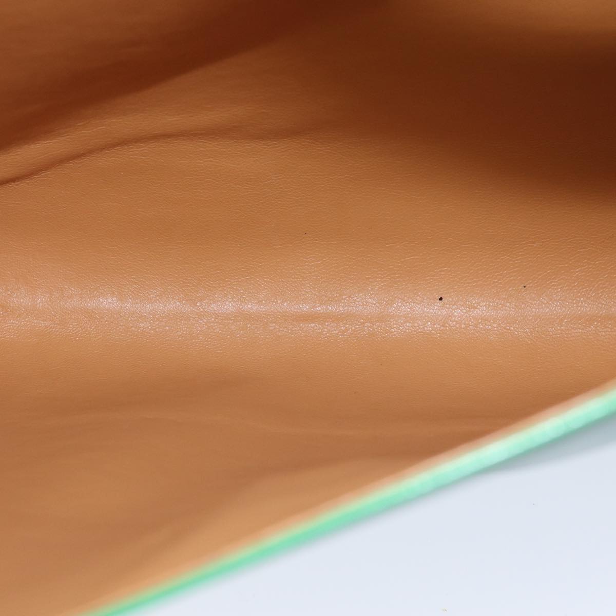 CELINE Shoulder Bag Leather Green Auth 75227AV