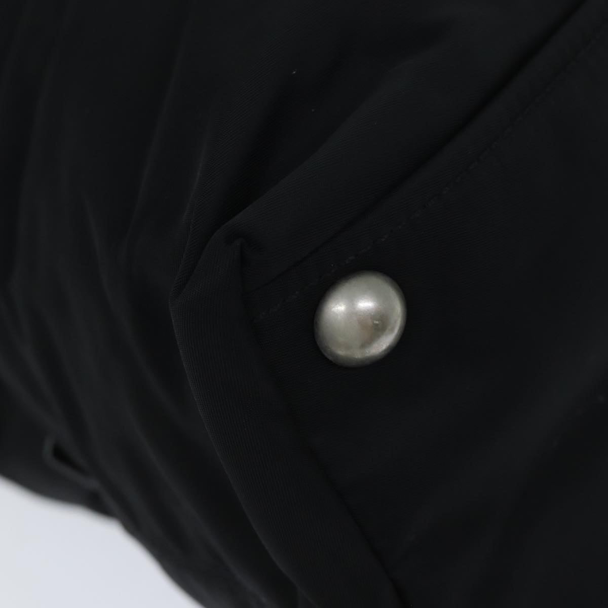 PRADA Tote Bag Nylon Black Auth 75367